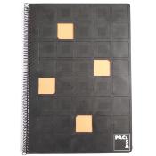 Cuaderno Folio 100 h. Cuadricula 4x4 Tapa Polipropileno Troquelado