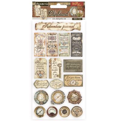 Chipboard - 15x30  Stamperia Lady Vagabond Lifestyle billetes