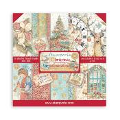 kit de Papeles  Stamperia 30 x30 Christmas Greetings