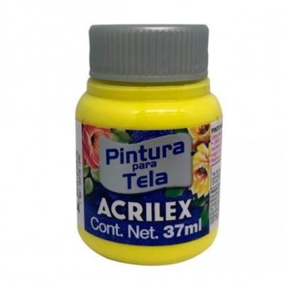 Pintura Tela Mate Acrilex N-504 Amarillo limon -37 ml. 