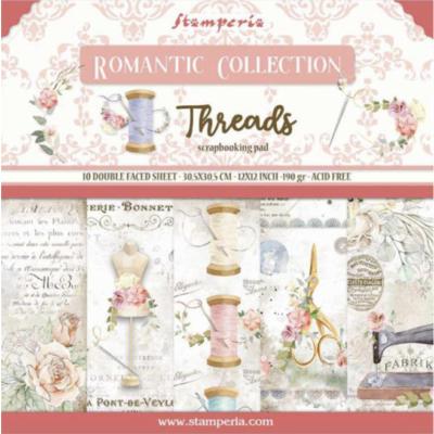 kit de Papeles Scrap  Romantic Thereads 30 x30