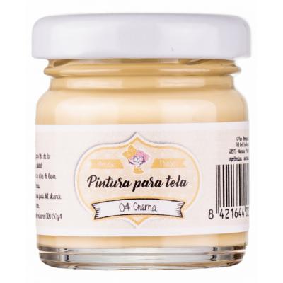 Pintura Tela 04 Crema-30 ml. 