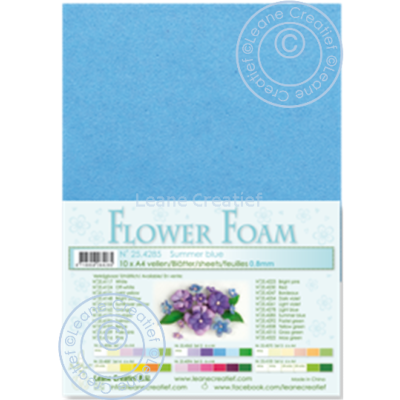 Hoja Din A-4 Foamiran Azul verano  0.8 mm