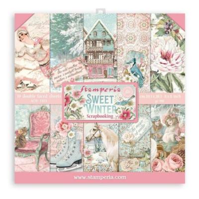 kit de Papeles  Stamperia 30 x30 Sweet Winter