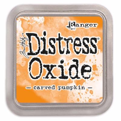 Tinta Distress Oxide carved pumpkin