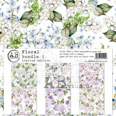 AB Studio 12"x12"  Floral bundle 1