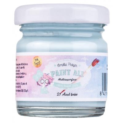 Pintura Multisuperficie " Paint All" 21 azul bebe - 30 ml.