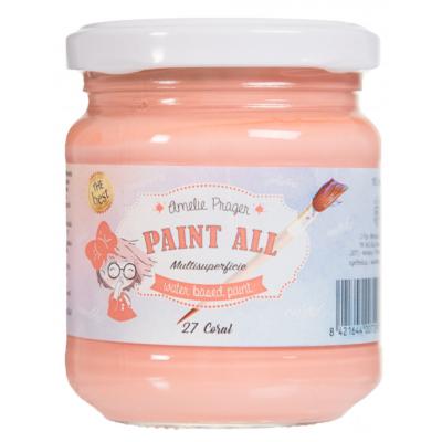 Pintura Multisuperficie " Paint All" 27 coral- 180 ml.