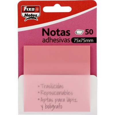 Notas Adhesivas Traslúcidas Rosa  FixoNotes