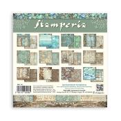 kit de Papeles  Stamperia 30 x30 Songs of The Sea Backgrounds