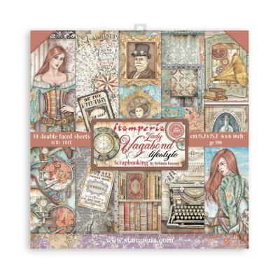 Coleccion Papeles Scrap  Stamperia 15.24x14.24 Lady Vagabond Lifestyle