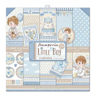 kit de Papeles Scrap  Stamperia 30 x30  Little Boy