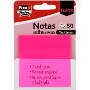 Notas Adhesivas Traslúcidas Fucsia Neón FixoNotes