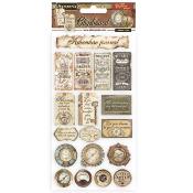 Chipboard - 15x30  Stamperia Lady Vagabond Lifestyle billetes