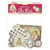 Clear Die Cuts  - Alice charms Stamperia