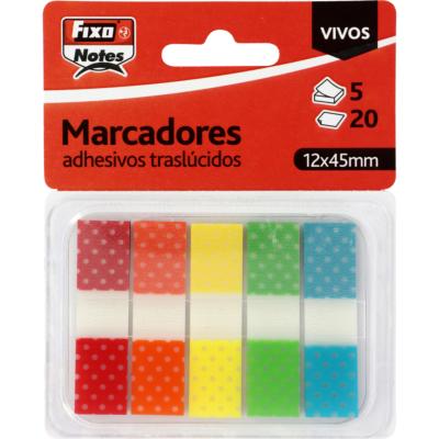 Marcadores traslúcidos vivos FixoNotes