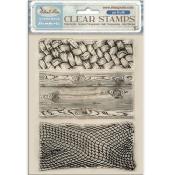 Sellos 14x18 Stamperia Silent Sea 3 texturas