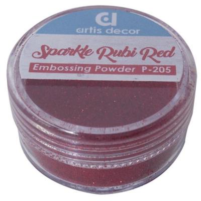 Polvos Embossing Purpurina Sparkle Rubi red 7 grs.